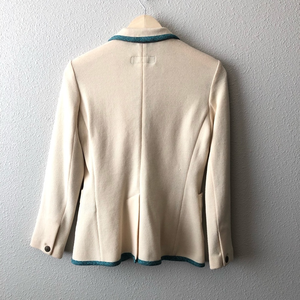 Rag & Bone Marino Wool Cream Knit Blazer - Picture 2 of 8